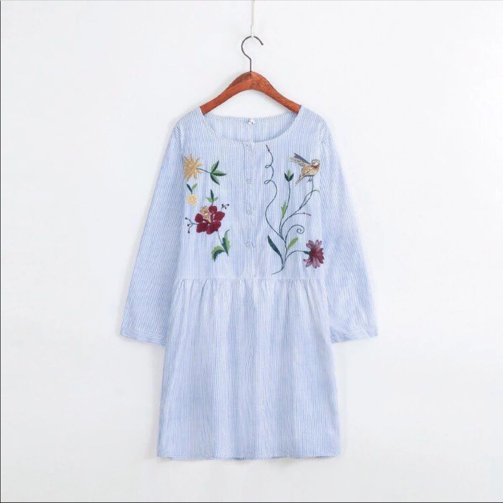 🌈💕🦋flower and bird tunic